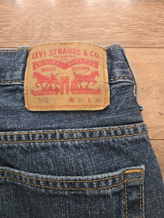 Levi's Denim - Levi's Woman's Dark Blue Bootcut Jeans 36 X 30 569 Style